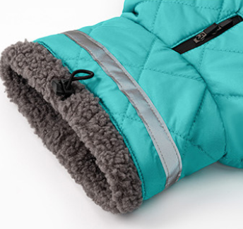 Gilet Matelassé Doublé Polaire avec Col Mouton