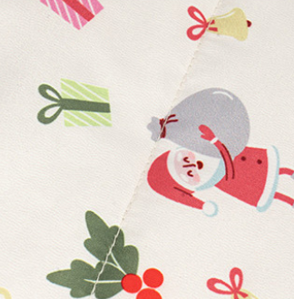 Manteau Réversible de Noël avec Passage de Laisse