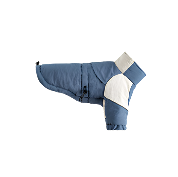Doudoune Bicolore Outdoor avec Col Haut