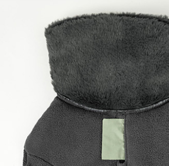 Manteau Chaud avec Col en Fourrure & Harnais