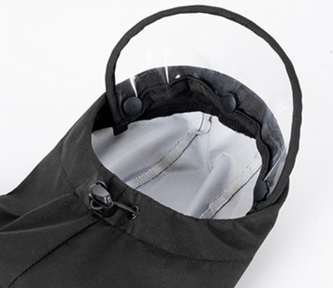 Imperméable 2-en-1 Amovible avec Visière Transparente