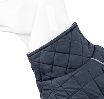 Manteau Matelassé en Losanges Doublé Polaire