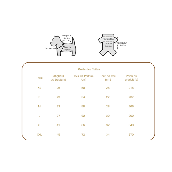 Taille Doudoune Matelassée 4 Pattes avec Col Haut