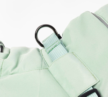 Manteau Imperméable Coupe-Vent avec Col Haut & Collier