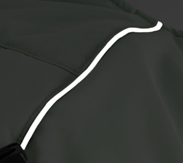 Manteau Imperméable Coupe-Vent avec Col Haut & Collier