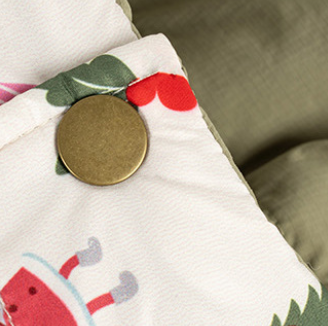 Manteau Réversible de Noël avec Passage de Laisse