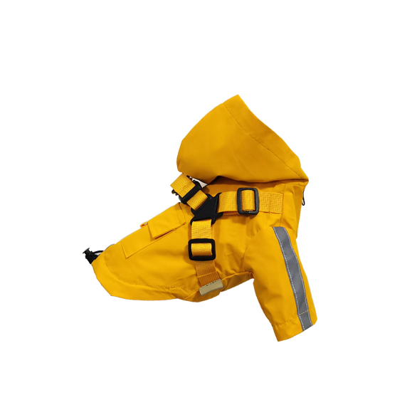 Imperméable À Capuche avec Harnais Intégré & Poche