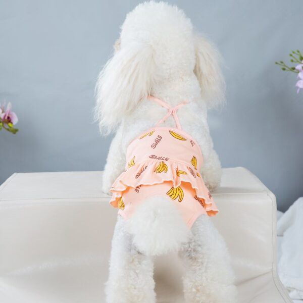 Culotte Hygiénique à Bretelles Imprimé Bananes