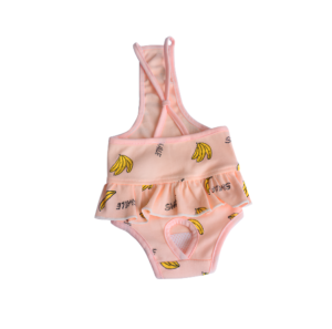 Culotte Hygiénique à Bretelles Imprimé Bananes