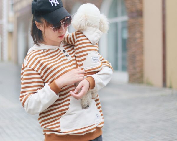 Sweat Rayé Assorti en Coton pour Chien