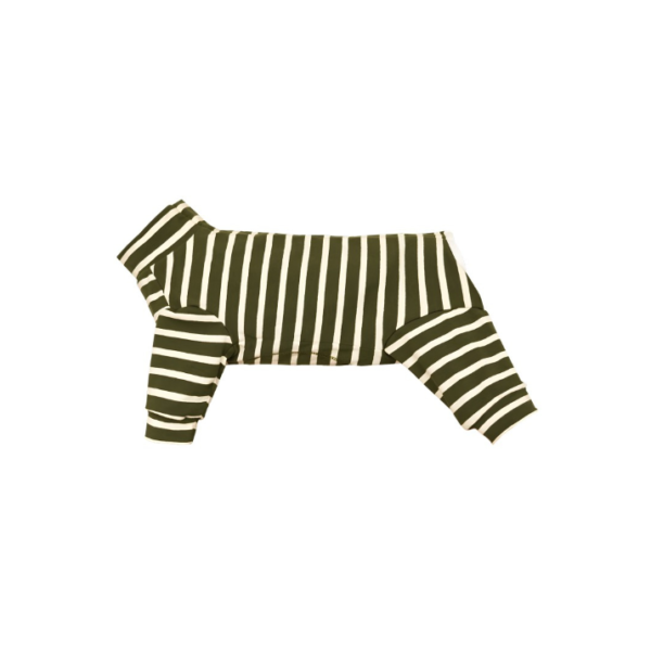 Combinaison Post-Opératoire Rayée 4 Pattes