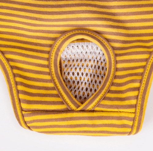 Culotte Hygiénique Rayée à Bretelles Réglables