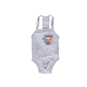 Culotte Hygiénique Rayée à Bretelles Réglables